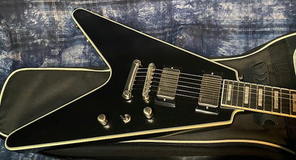 NEW! 2024 Epiphone Flying V Prophecy Electric Guitar - Aged Jet Black Metallic - Authorized Dealer - 6.6lbs G03911