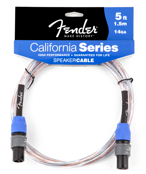 Fender California Series Cable 5' 14GA / 2x2.5mm2, Speakon / Authorized Dealer