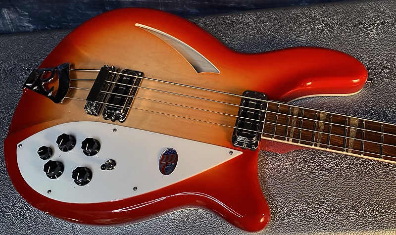 NEW ! 2024 Rickenbacker 4005V Fire Glo FG Fireglo Semi-Hollow Body Bass - Authorized Dealer - In-Stock! 9.1 lbs - G03968