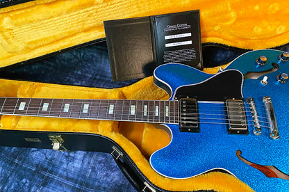 NEW! 2024 Gibson Custom Shop 1964 ES-335 VOS Reissue - Blue Sparkle - Authorized Dealer - 8.2 lbs - G03887