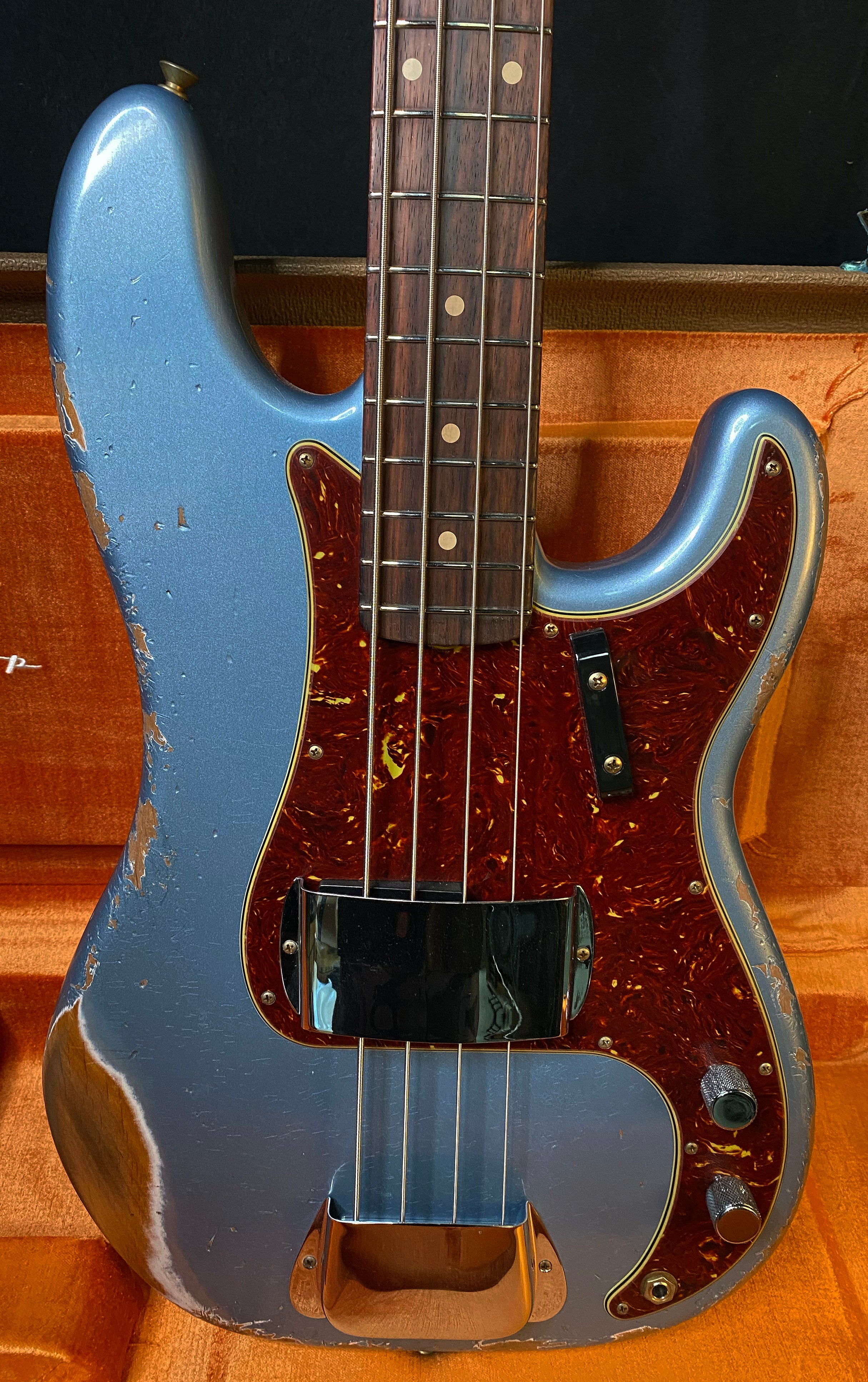 NEW ! 2024 Fender Custom Shop '63 Precision Bass Relic - Blue Ice Metallic - 9.2 lbs - Authorized Dealer! In Stock! G03383