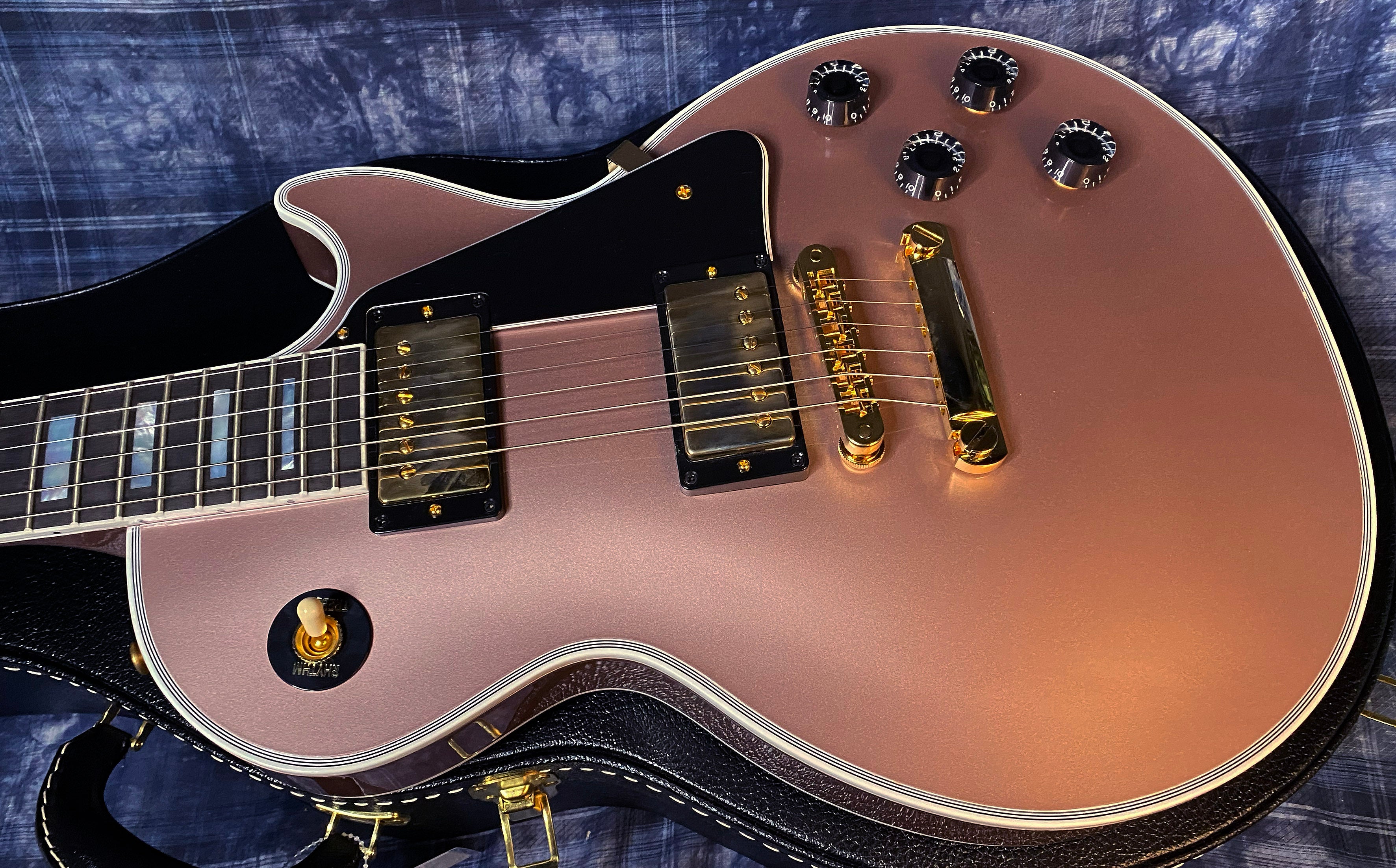 BRAND NEW! 2024 Gibson Dealer Select Custom Shop Les Paul Custom - Rose Gold Authorized Dealer - 10.4 lbs! - G03467