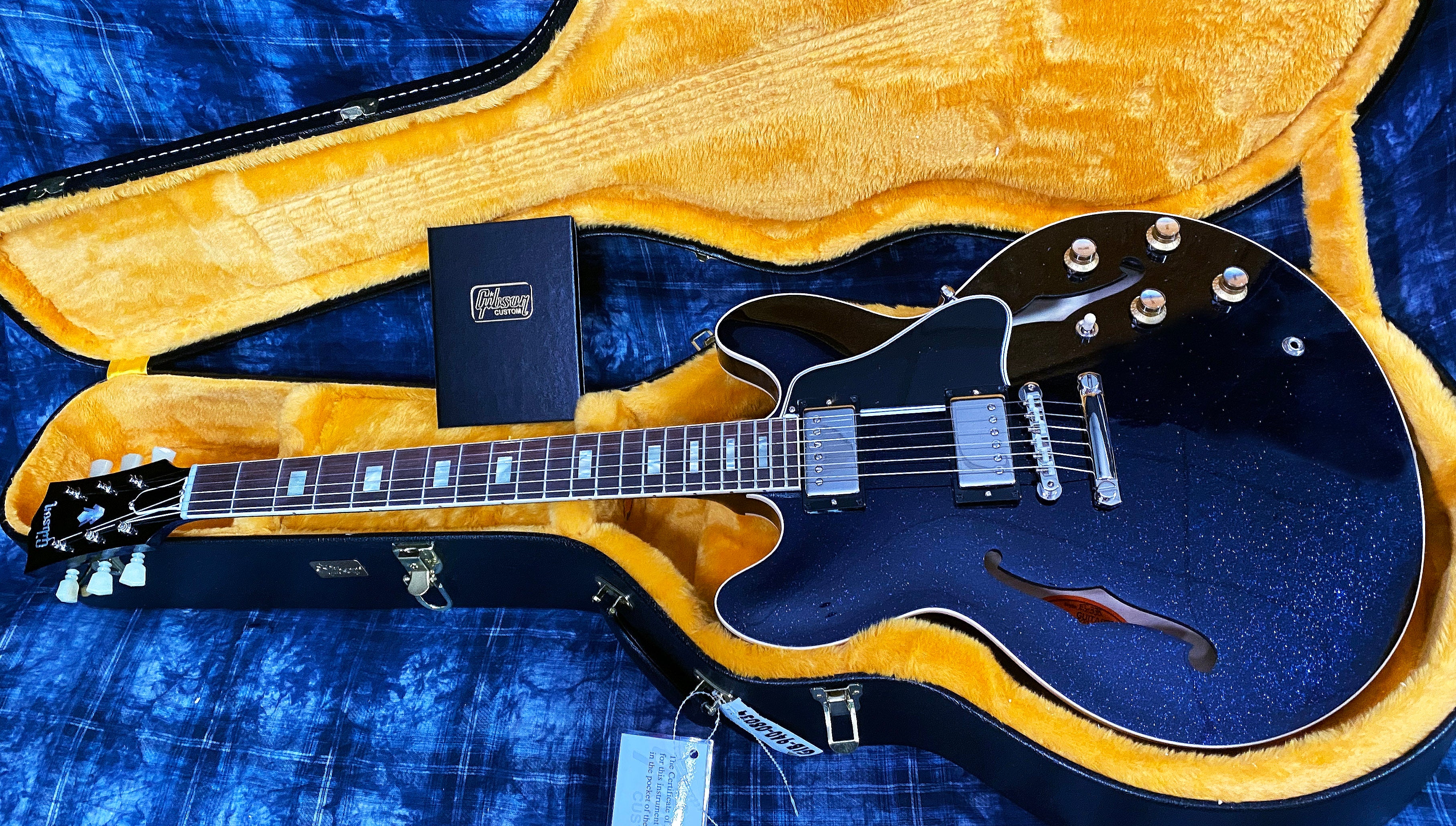 UNPLAYED 2023 Gibson Custom Shop 1964 ES-335 Reissue - Brunswick Blue - Authorized Dealer - 7.6 lbs - In-Stock G02088 - OPEN BOX - SAVE BIG!