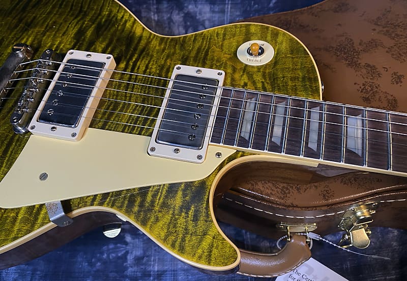 NEW ! 2024 Gibson Custom Shop Dealer Select '59 Les Paul Standard Reissue - Yellow Tiger - Monster Hand Picked Top - 9.3lbs - Authorized Dealer - G03726