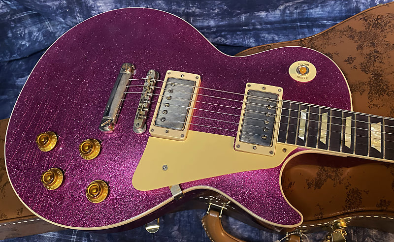 NEW! 2024 Gibson Custom Shop Dealer Select Murphy Lab '57 Les Paul Pink Sparkle Ultra Light Aged - Authorized Dealer - 8.5 lbs - G03941