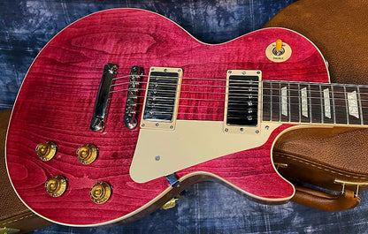 BRAND NEW ! 2024 Gibson Les Paul Standard '50s Translucent Fuchsia - Beautiful Flame Top! - 9.5 lbs - Authorized Dealer - G03763