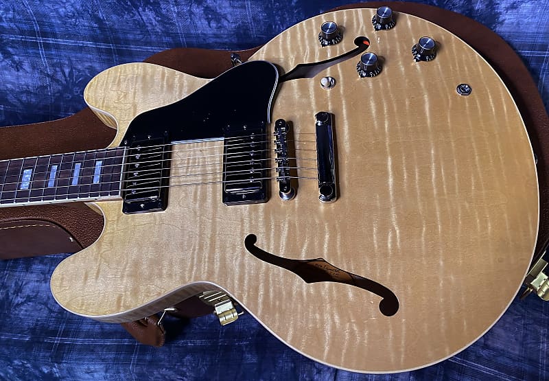 NEW ! 2024 Gibson ES-335 Block Inlay - Figured Natural - Authorized Dealer - Beautiful Quilted Maple - Only 8.1 lbs - G03823