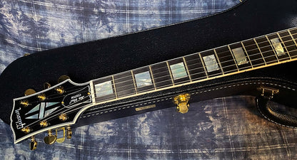 NEW ! 2024 Gibson Dealer Select Custom Shop Les Paul Custom - Large Flake Black Sparkle - Authorized Dealer - 10.6 lbs - G03860