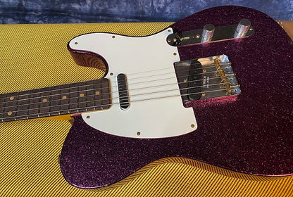 NEW ! 2024 Fender Custom Shop '60 Reissue Telecaster Journeyman Relic - Limited Edition - Magenta Sparkle - Authorized Dealer - Only 7.1lbs - G03936