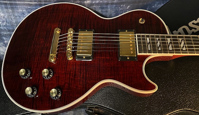 NEW ! 2024 Gibson Les Paul Supreme - Killer Tight Curly Flame Top! Wine Red - Authorized Dealer - Only 8.2lbs - G03792