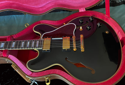 MINTY 2021 Gibson Custom Shop '59 ES-355 Reissue Stopbar - Ebony - VOS - 8.3 lbs - Authorized Dealer - Clean Demo Model