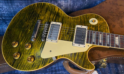 NEW ! 2024 Gibson Custom Shop Dealer Select '59 Les Paul Standard Reissue - Yellow Tiger - Monster Hand Picked Top - 8.25 lbs - Authorized Dealer - G03730