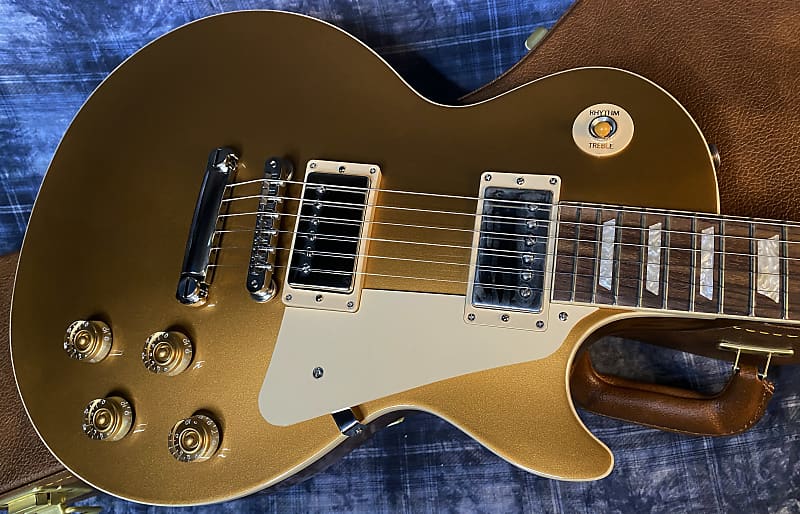 NEW ! 2024 Gibson Les Paul 50's Standard Bizarre Guitar 50th Anniversary Limited Edition All Gold Top, Back & Neck - Upgraded 57 Classic Pick-Ups - Speed Knobs - Titanium Saddles - Authorized Dealer - G03776 - 9.4 lbs!