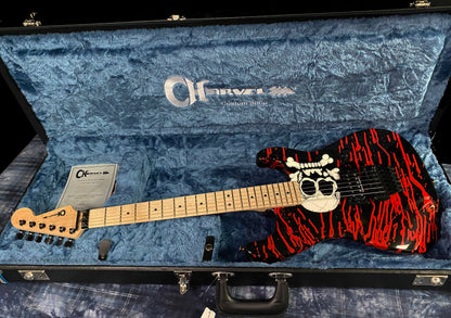 2023 Charvel Warren DeMartini USA Signature Blood and Skulls Graphic Authorized Dealer! 7.6 lbs - RATT N ROLL! SAVE!