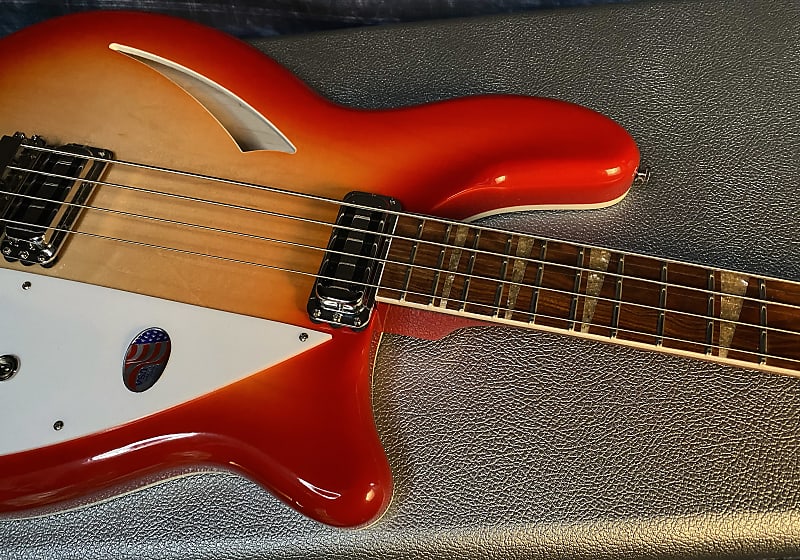 NEW ! 2024 Rickenbacker 4005V Fire Glo FG Fireglo Semi-Hollow Body Bass - Authorized Dealer - In-Stock! 9.1 lbs - G03968