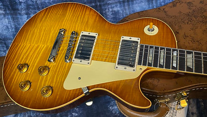 NEW! 2024 Gibson Custom Shop 1959 Les Paul - Golden Poppy - Authorized Dealer - Hand Picked Curly Flame Top VOS - 8.7 lbs - G04152