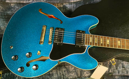 NEW! 2024 Gibson Custom Shop 1964 ES-335 VOS Reissue - Blue Sparkle - Authorized Dealer - 7.9 lbs - G03891