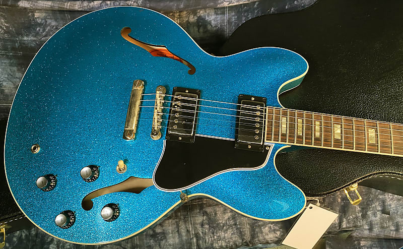 NEW! 2024 Gibson Custom Shop 1964 ES-335 VOS Reissue - Blue Sparkle - Authorized Dealer - 7.9 lbs - G03891