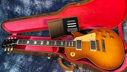 NEW! 2024 Gibson Custom Shop 1959 Les Paul - Golden Poppy - Authorized Dealer - Hand Picked Curly Flame Top VOS - 8.7 lbs - G04203