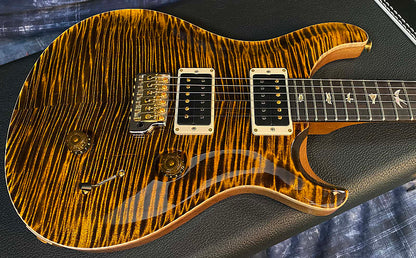 NEW! 2024 PRS Custom 24 - Paul Reed Smith - 10-Top ! Incredible Flame Top - WOW - Yellow Tiger - Authorized Dealer - 7.75 lbs - G03896