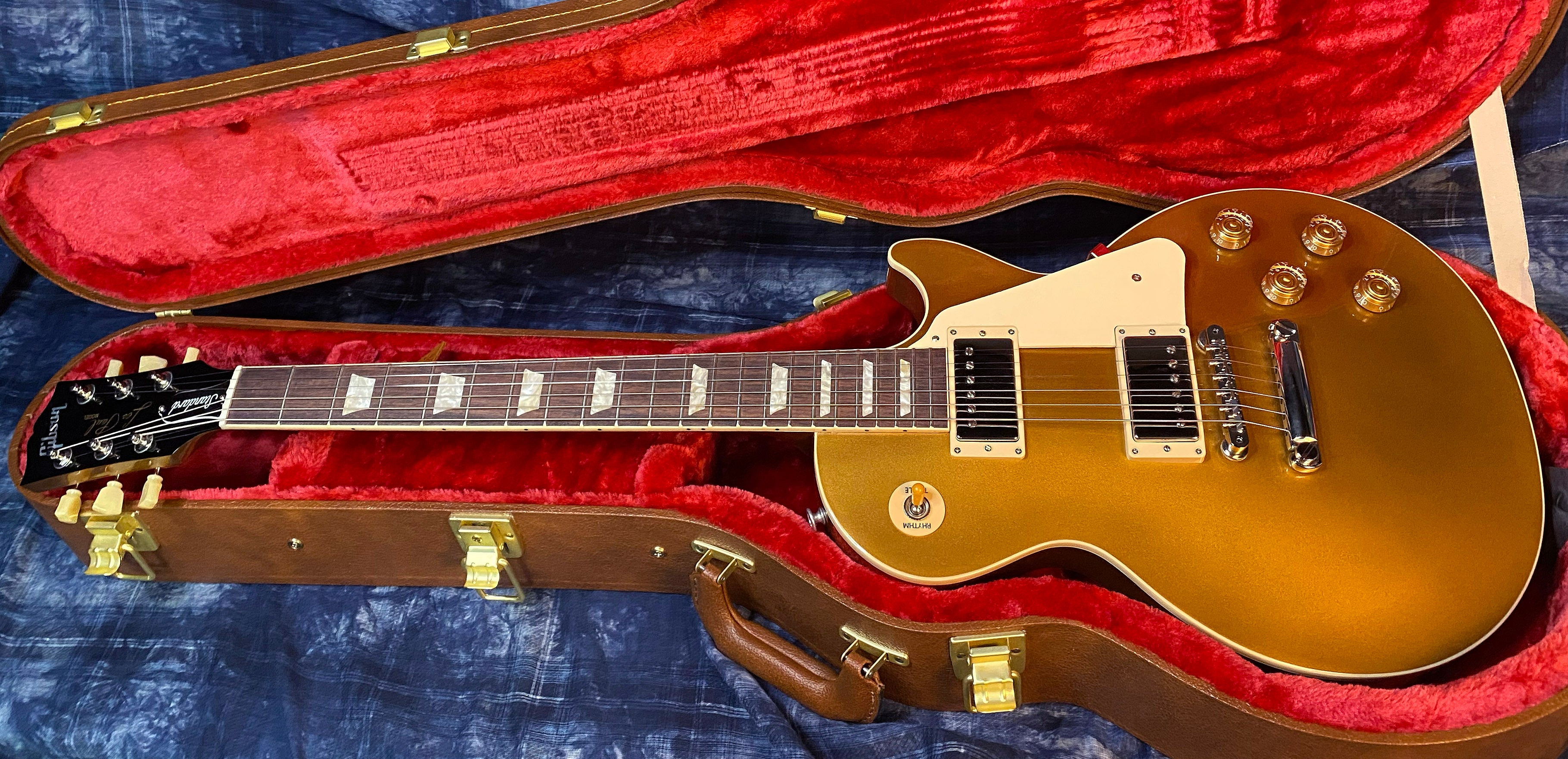 NEW ! 2024 Gibson Les Paul 50's Standard Bizarre Guitar 50th Anniversary Limited Edition All Gold Top, Back & Neck - Upgraded 57 Classic Pick-Ups - Speed Knobs - Titanium Saddles - Authorized Dealer - G03496 - 10.7lbs