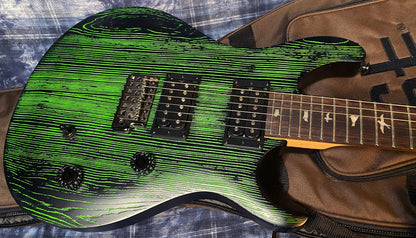 NEW ! 2024 PRS SE Sandblasted CE 24 - Sandblasted Green - Limited Edition - Authorized Dealer - 7.5 lbs - G03391