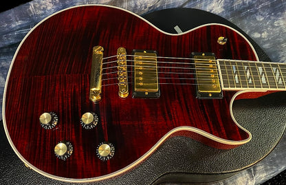 NEW ! 2024 Gibson Les Paul Supreme - Killer Tight Flame Top! Wine Red - Authorized Dealer - Only 8.6 lbs - G03827