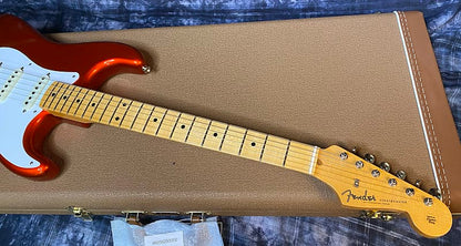 NEW ! 2024 Fender Custom Shop 1957 Stratocaster - Super Thin Lacquer Candy Tangerine TCP Finish - Poblano Pick Ups - Authorized Dealer - NOS - 7.8lbs - G03920