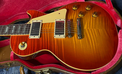 NEW! 2024 Gibson Custom Shop 1959 Les Paul Standard VOS - Sunrise Teaburst - Hand-Picked Top - Dealer Select - 8.6 lbs - Authorized Dealer - G03866