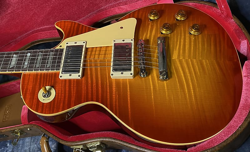 NEW! 2024 Gibson Custom Shop 1959 Les Paul Standard VOS - Sunrise Teaburst - Hand-Picked Top - Dealer Select - 8.6 lbs - Authorized Dealer - G03866