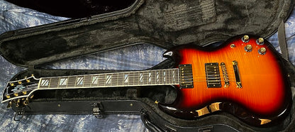 BRAND NEW ! 2024 Gibson SG Supreme - Fireburst (Dark Fireburst)- Super Fine Killer Flame Top! Only 7.55 lbs - Authorized Dealer - G03803