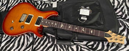 NEW ! 2023 Paul Reed Smith CE 24 - PRS - Dark Cherry Sunburst - Authorized Dealer - Gig Bag - Beautiful Curly Flame - G01911