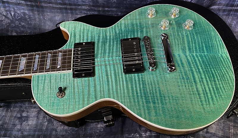 NEW! 2024 Gibson Les Paul Modern Figured - Seafoam Green - Authorized Dealer - 8.6 lbs -G03801