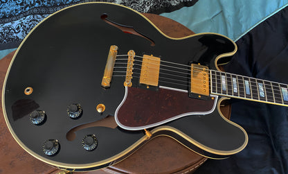 MINTY 2021 Gibson Custom Shop '59 ES-355 Reissue Stopbar - Ebony - VOS - 8.3 lbs - Authorized Dealer - Clean Demo Model