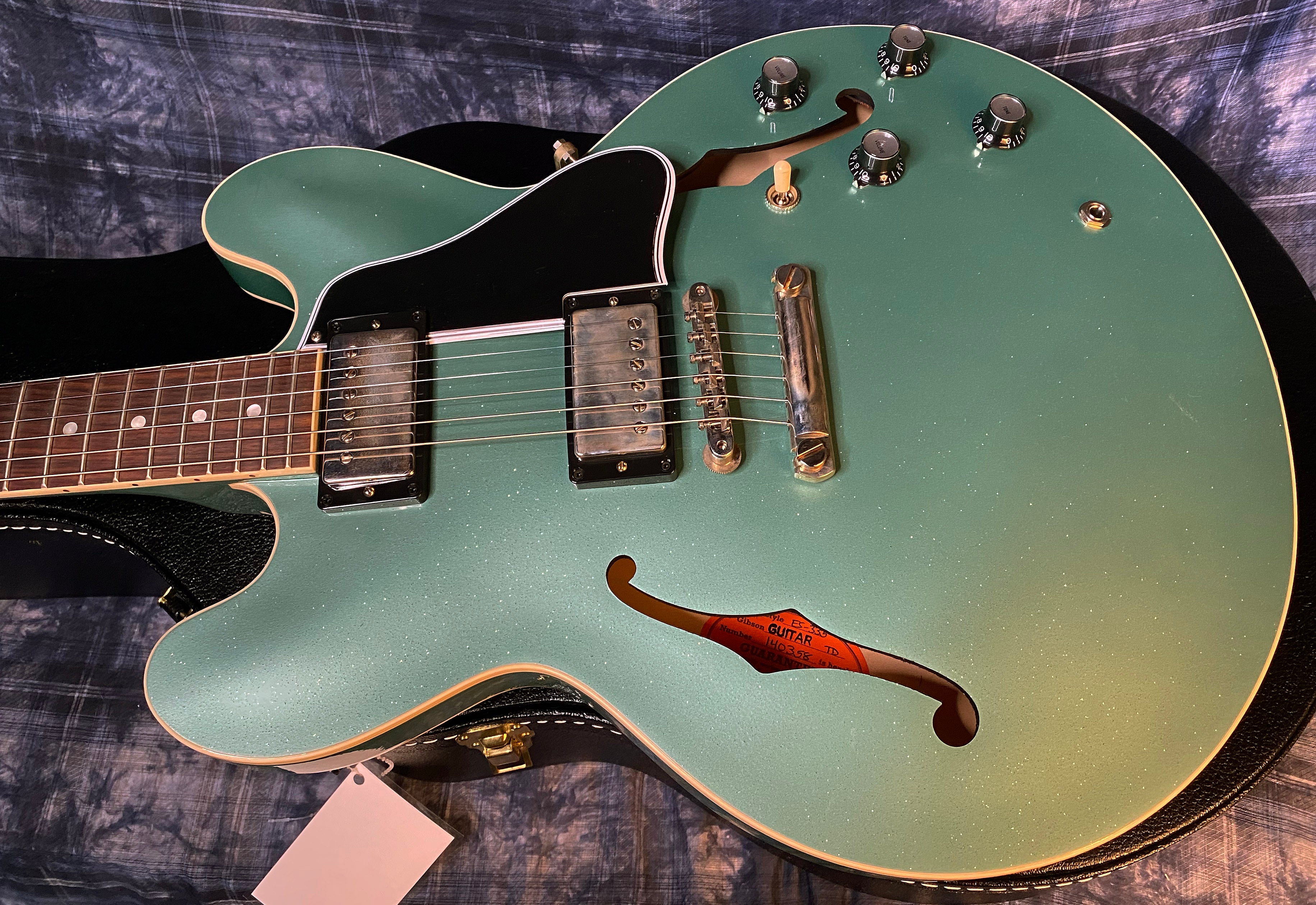 NEW! 2024 Gibson Custom Shop 1961 ES-335 Reissue - Inverness Green Sparkle VOS Finish - Custom Order Made 2 Measure - Super Limited Run - M2M - Authorized Dealer - 8 lbs - G03282