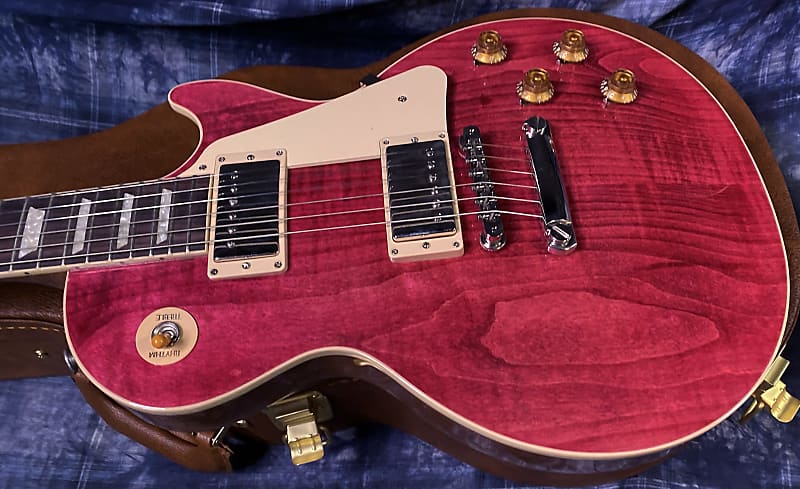 BRAND NEW ! 2024 Gibson Les Paul Standard '50s Translucent Fuchsia - Beautiful Flame Top! - 9.5 lbs - Authorized Dealer - G03763