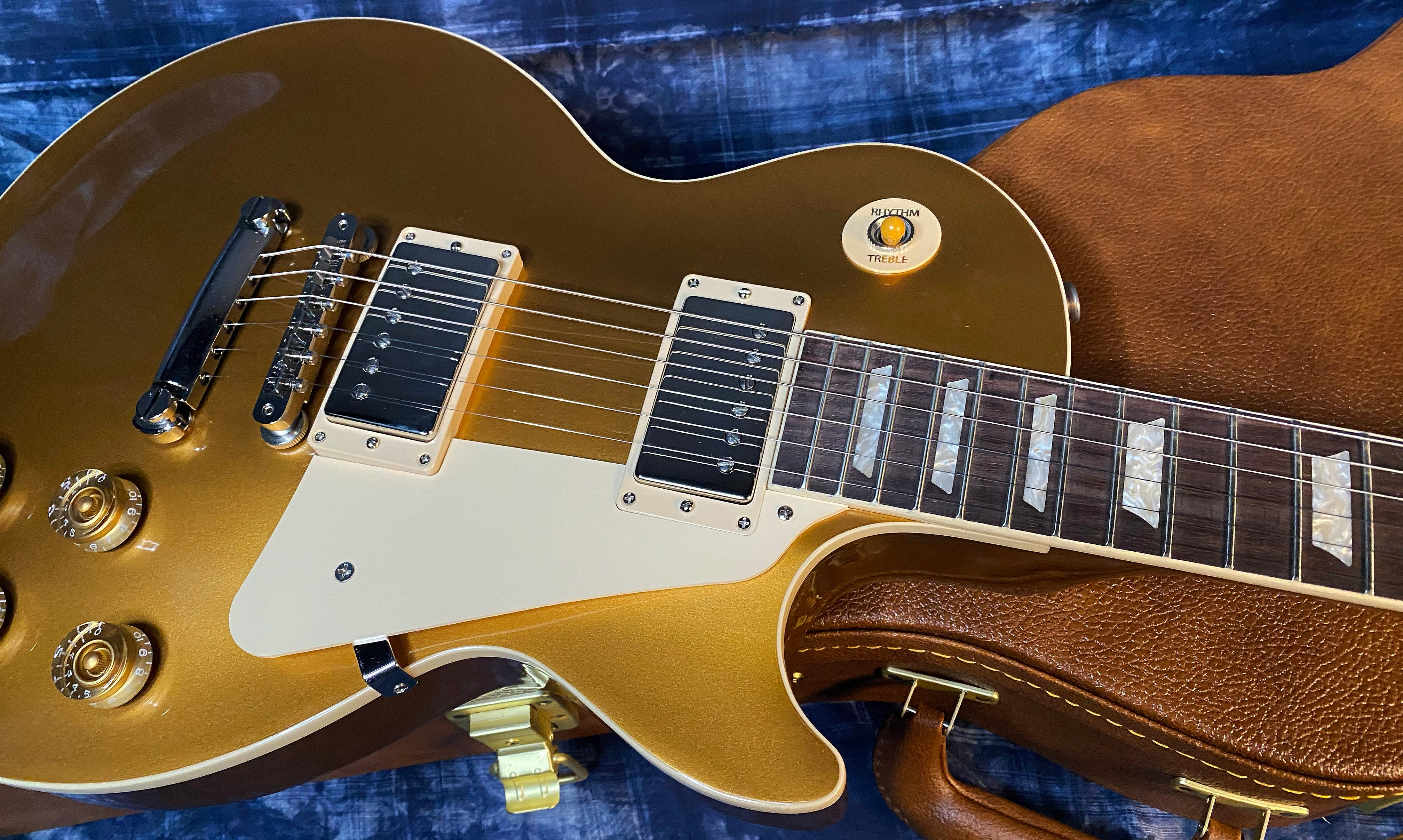 NEW ! 2024 Gibson Les Paul 50's Standard Bizarre Guitar 50th Anniversary Limited Edition All Gold Top, Back & Neck - Upgraded 57 Classic Pick-Ups - Speed Knobs - Titanium Saddles - Authorized Dealer - G03501 - Only 9.2 lbs