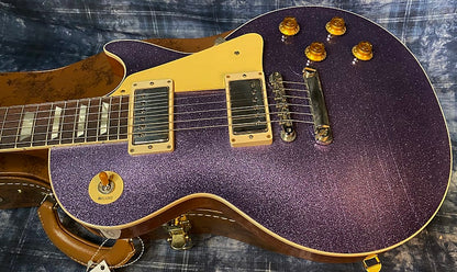 NEW! 2024 Gibson Custom Shop Dealer Select Murphy Lab '57 Les Paul - Purple Sparkle Ultra Light Aged - Authorized Dealer - 8.5 lbs - G04215