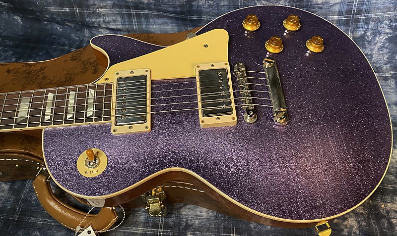 NEW! 2024 Gibson Custom Shop Dealer Select Murphy Lab '57 Les Paul - Purple Sparkle Ultra Light Aged - Authorized Dealer - 8.5 lbs - G04215