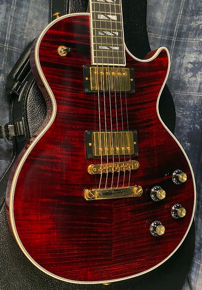 NEW ! 2024 Gibson Les Paul Supreme - Killer Tight Flame Top! Wine Red - Authorized Dealer - Only 8.6 lbs - G03827