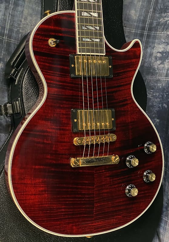 NEW ! 2024 Gibson Les Paul Supreme - Killer Tight Flame Top! Wine Red - Authorized Dealer - Only 8.6 lbs - G03827