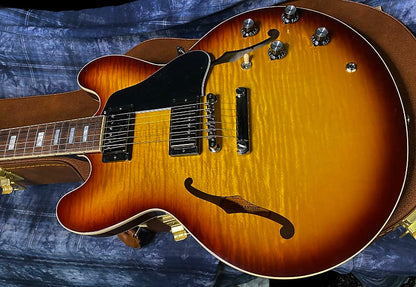 BRAND NEW ! 2024 Gibson ES-335 Block Figured Iced Tea - Authorized Dealer - 7.6 lbs - In Stock! G03816