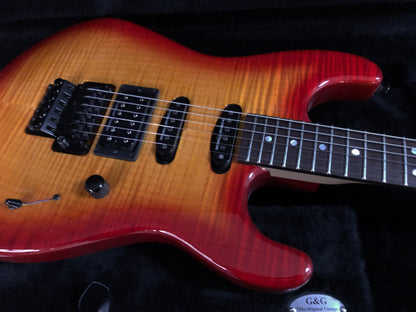 NEW OLD STOCK! 2005 Charvel San Dimas Floyd Rose USA Custom Shop - Flame Top - Sunburst - Authorized Dealer - 8.6lbs - Serial # C6951