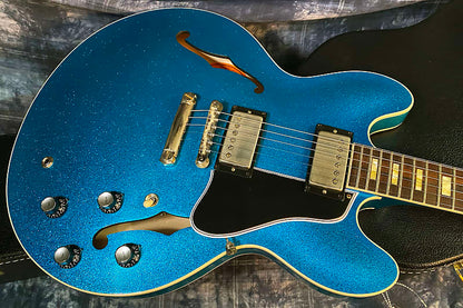 NEW! 2024 Gibson Custom Shop 1964 ES-335 VOS Reissue - Blue Sparkle - Authorized Dealer - 8.2 lbs - G03889