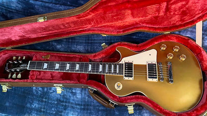 NEW ! 2024 Gibson Les Paul 50's Standard Bizarre Guitar 50th Anniversary Limited Edition All Gold Top, Back & Neck - Upgraded 57 Classic Pick-Ups - Speed Knobs - Titanium Saddles - Authorized Dealer - G03818 - 9.5 lbs