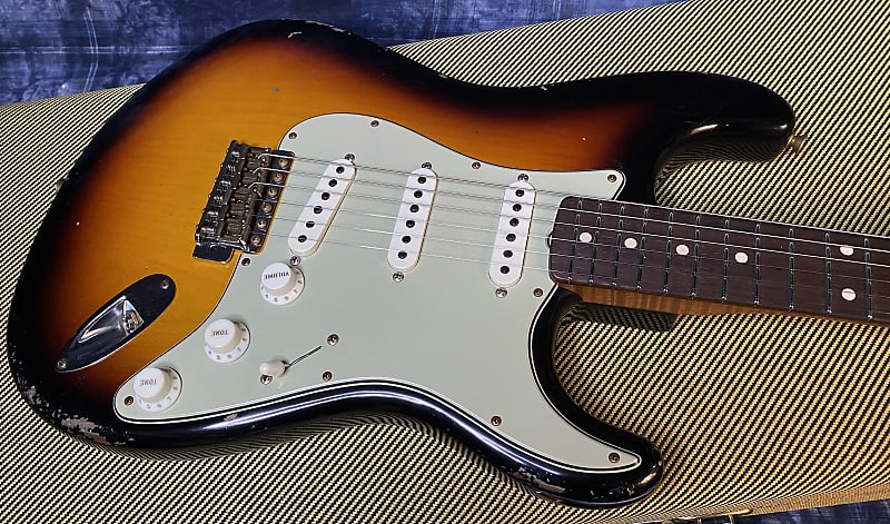 NEW! 2024 Fender Custom Shop '59 Reissue Stratocaster Brazilian Board - AAAA Flamed Roasted Neck - Relic - Masterbuilt Todd Krause - Authorized Dealer - 7.4 lbs - G03995