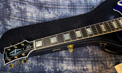 NEW ! 2024 Gibson Special Order Custom Shop Les Paul Custom Dealer Select - Dark Blue Sparkle - Authorized Dealer - 10.2 lbs - G03864