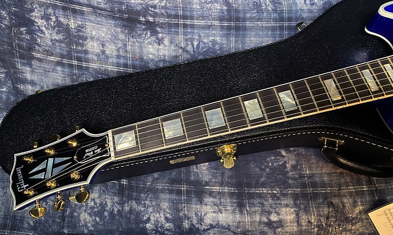 NEW ! 2024 Gibson Special Order Custom Shop Les Paul Custom Dealer Select - Dark Blue Sparkle - Authorized Dealer - 10.2 lbs - G03864