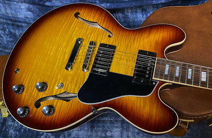 BRAND NEW ! 2024 Gibson ES-335 Block Figured Iced Tea - Authorized Dealer - 7.6 lbs - In Stock! G03816