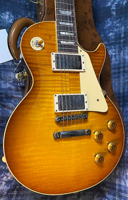 NEW! 2024 Gibson Custom Shop 1959 Les Paul - Golden Poppy - Authorized Dealer - Hand Picked Curly Flame Top VOS - 8.7 lbs - G04203